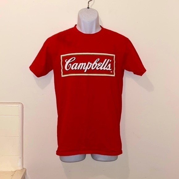 Vintage Unisex Campbell’s Soup Classic Red Logo Graphic Tee - Picture 1 of 9